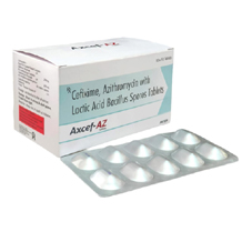  top Pharma franchise products of Axter Pharma Gujarat  - 	AXCEF AZ TAB.jpg	